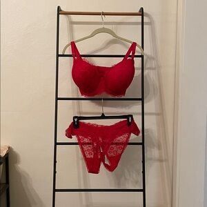 NWOT Victoria's Secret Vibrant Red Lingerie